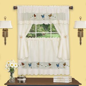 Achim Home Furnishings Daisy Meadow - Embellished Cottage Set - 58x36 (Pack of